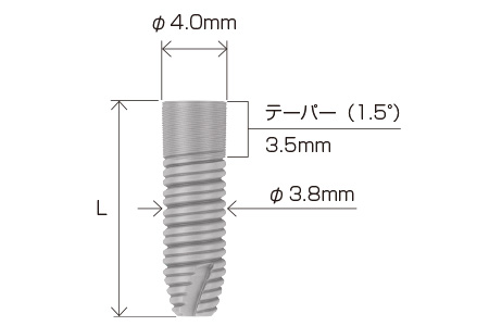 インプラント φ4.0mm 