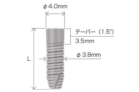 インプラント φ4.0mm インプラント φ4.0mm